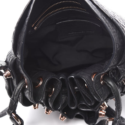 Alexander Wang Pebbled Lambskin Diego Bucket Black Rose Gold Hardware 5 of 10