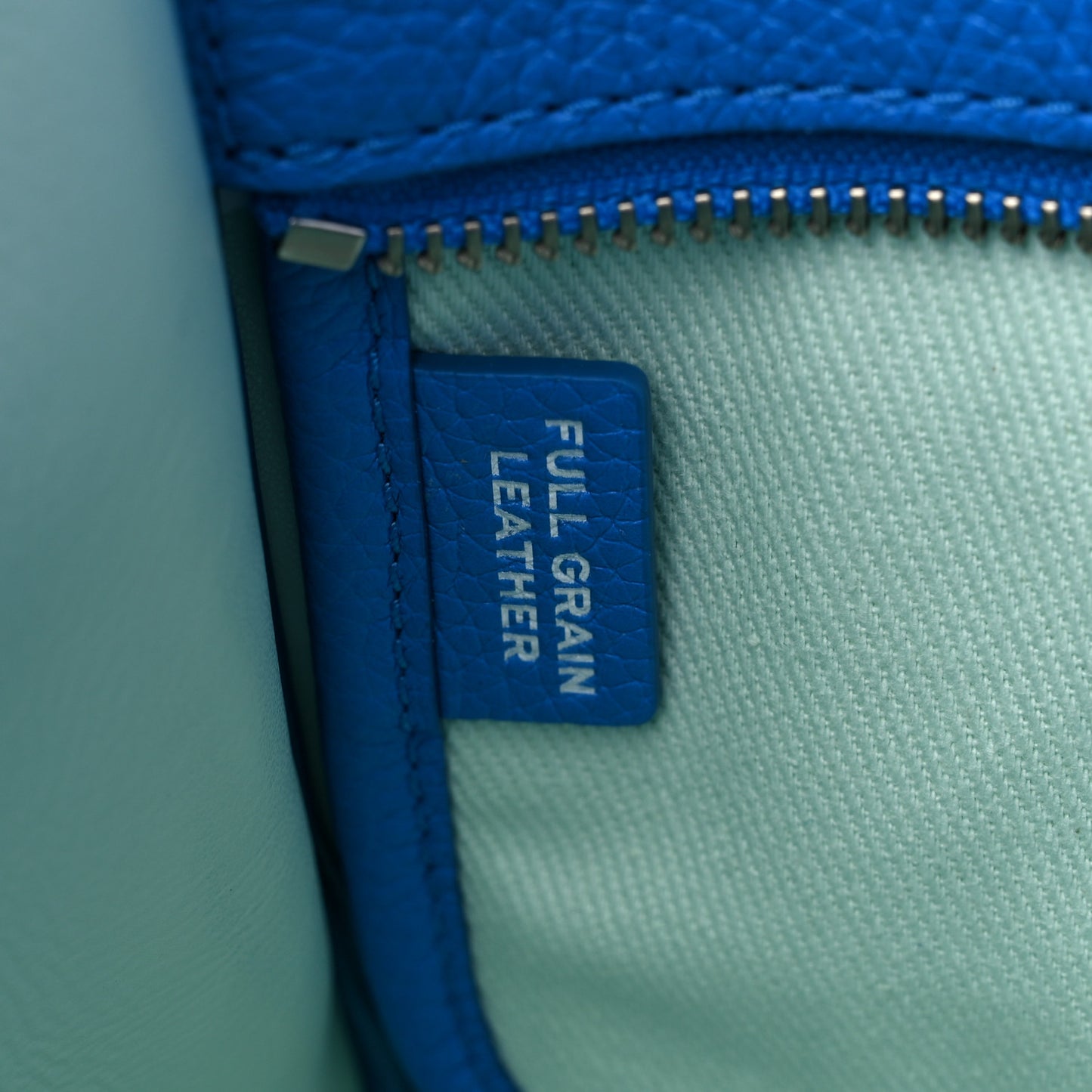 Grained Calfskin Small The Tote Bag Barrier Reef