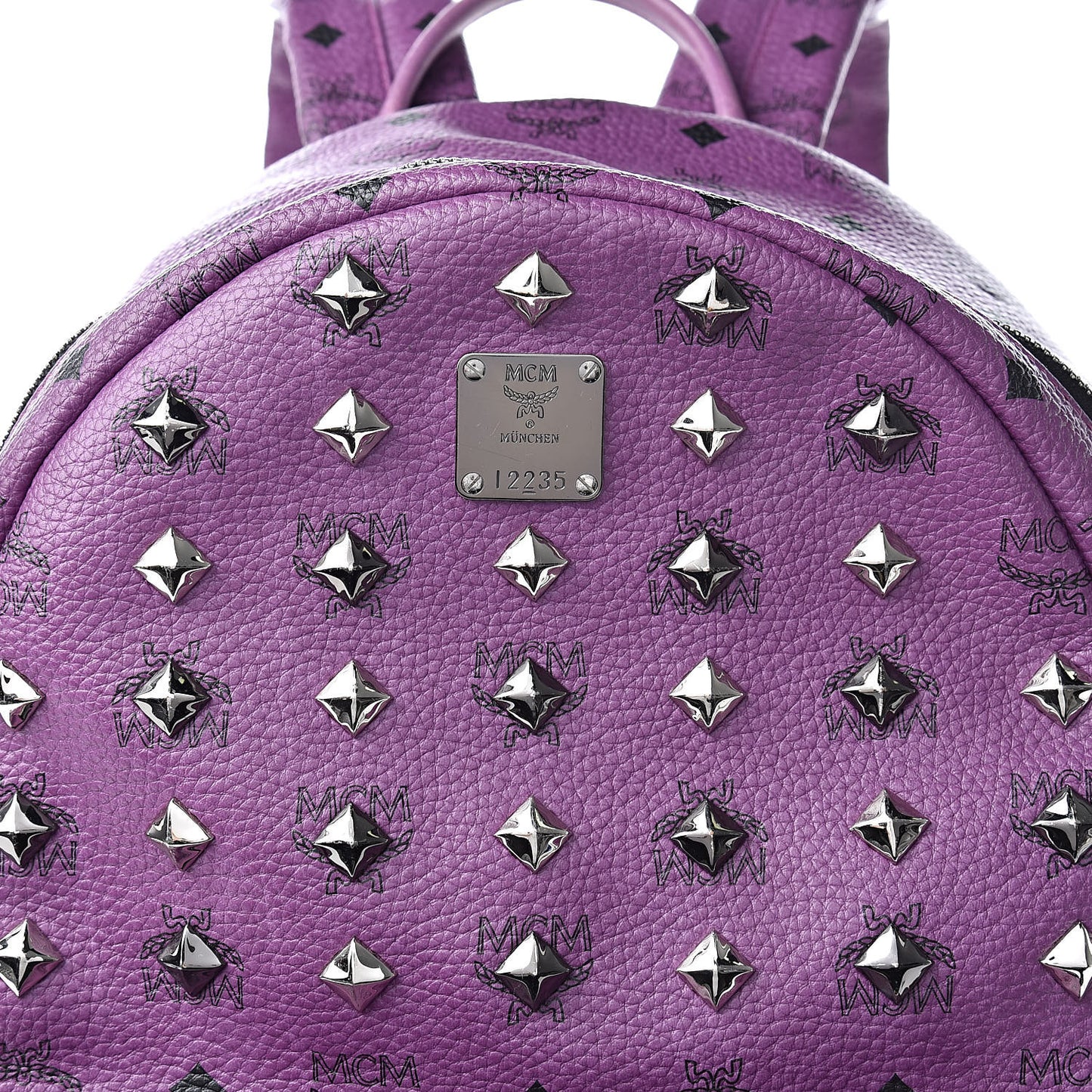 Visetos Studded Medium Stark Backpack Purple