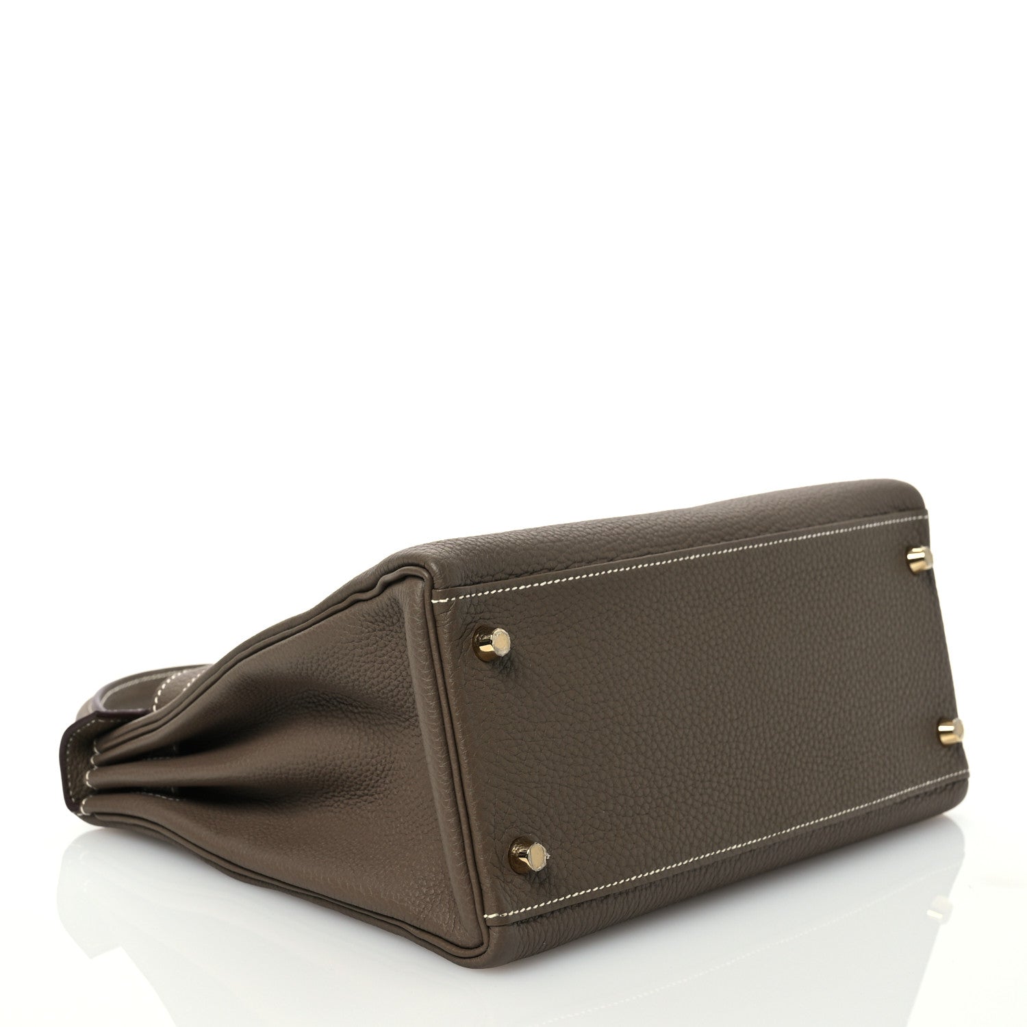 Hermes Togo Kelly Retourne 28 Etoupe 4 of 12