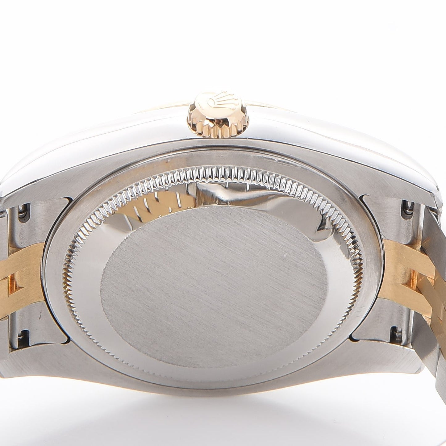 Stainless Steel 18K Yellow Gold Diamond 36mm Oyster Perpetual Datejust Watch Silver 116233