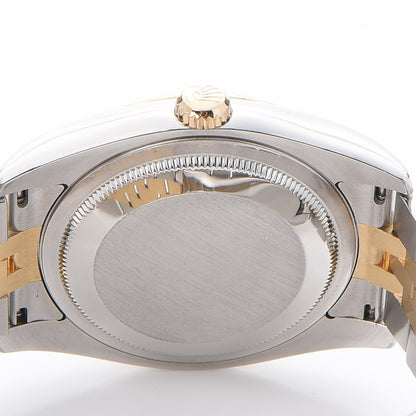 Rolex Stainless Steel 18K Yellow Gold Diamond 36mm Oyster Perpetual Datejust Watch Silver 116233 5 of 11