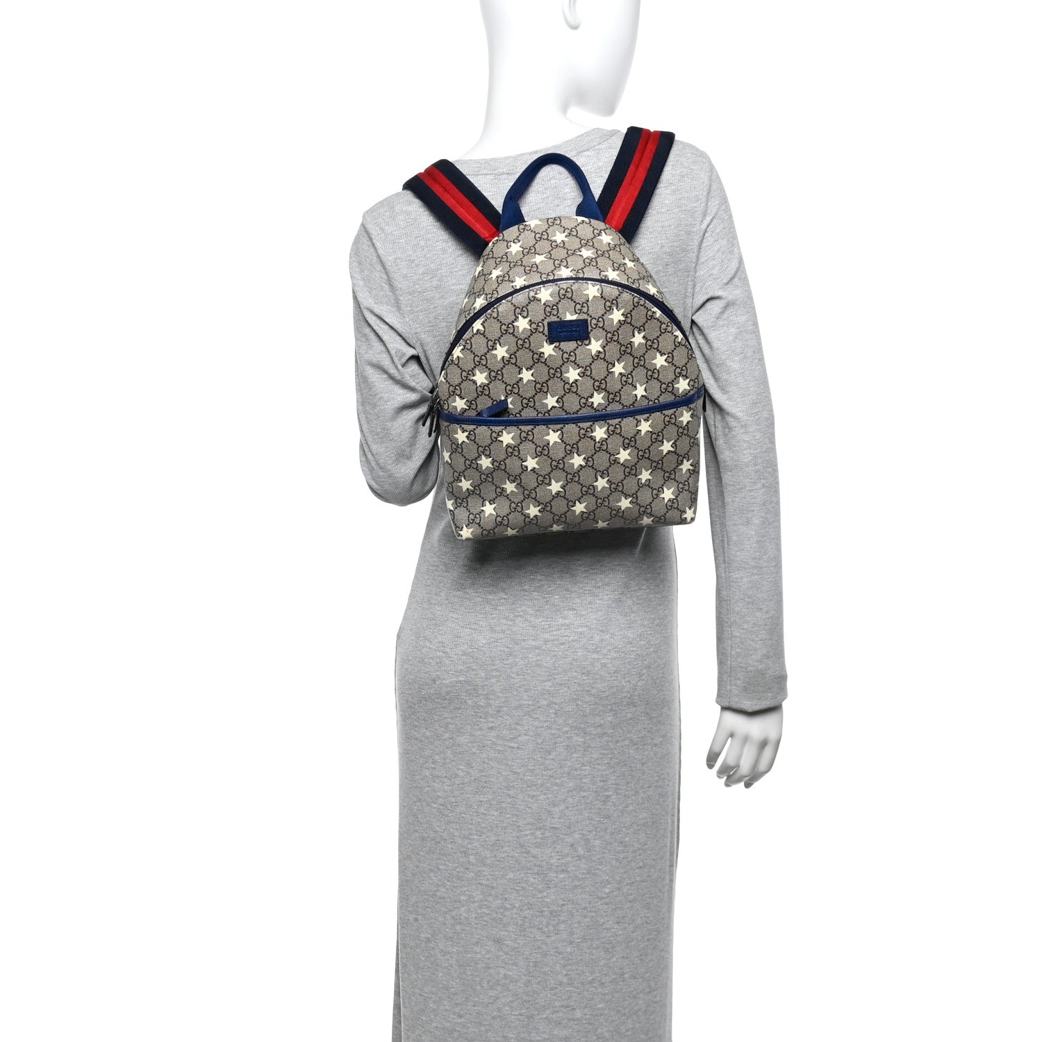Gucci GG Supreme Monogram Stars Childrens Backpack Beige Ebony Yellow Royal 2 of 12