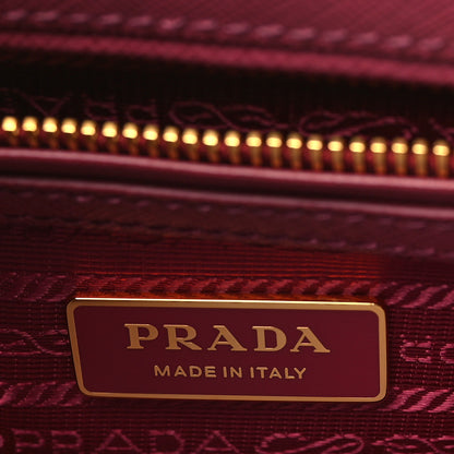 Prada Saffiano Lux Small Double Zip Tote Ibisco 6 of 8