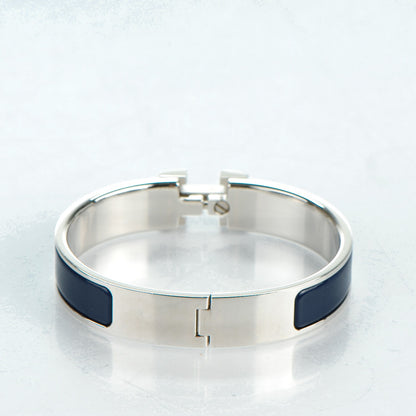 Hermes Narrow Enamel Clic Clac H Bracelet PM Bleu Biarritz 3 of 6