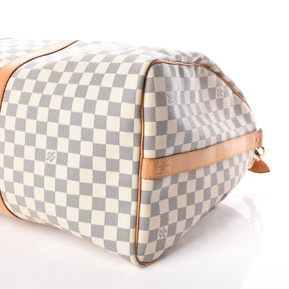 Louis Vuitton Damier Azur Keepall Bandouliere 55 6 of 11