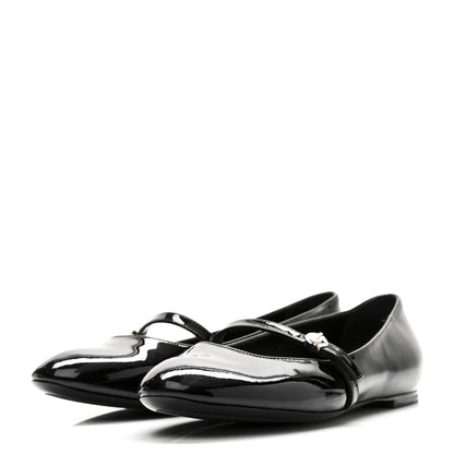 Louis Vuitton Patent Uniformes Ballet Flats 37 Black 4 of 11