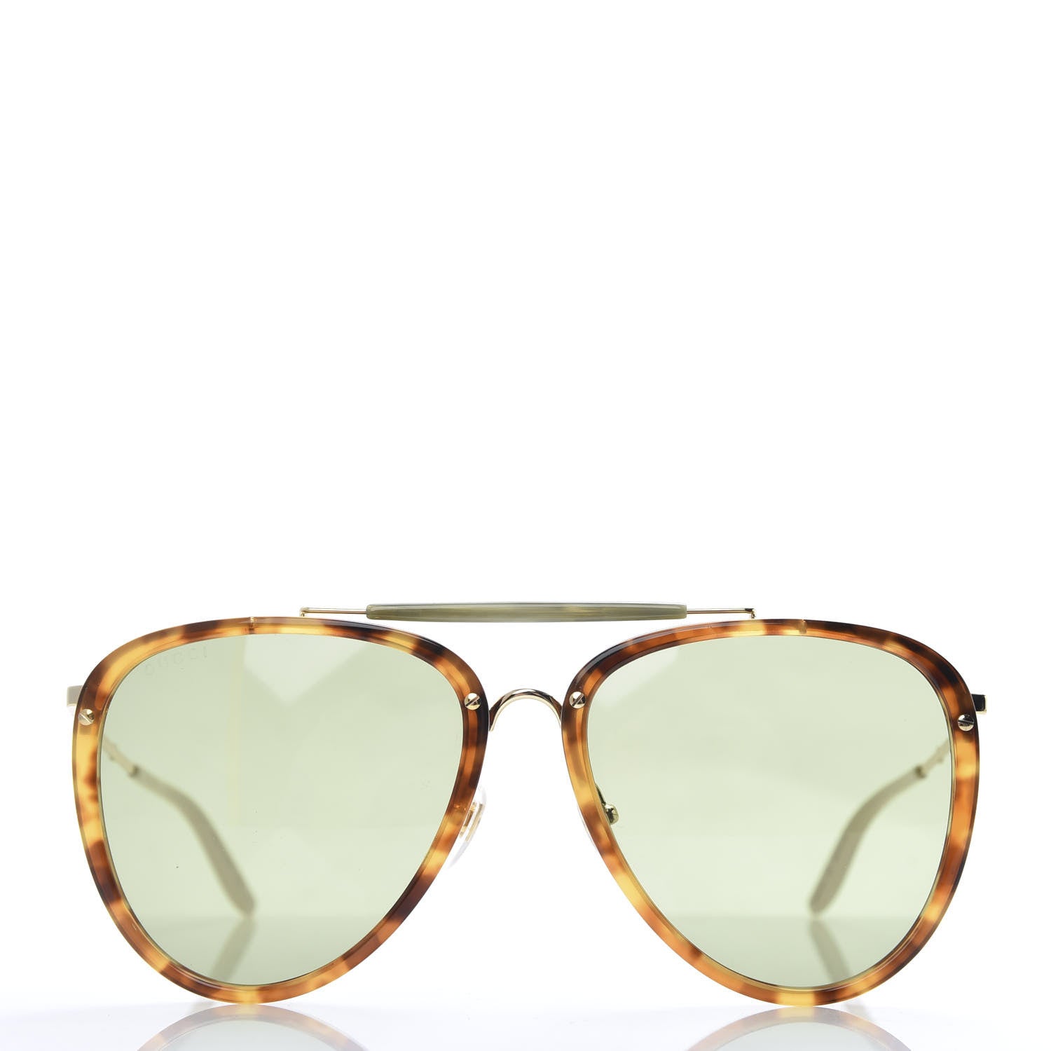 Gucci Aviator Sunglasses Tortoise GG0672S Havana 2 of 9