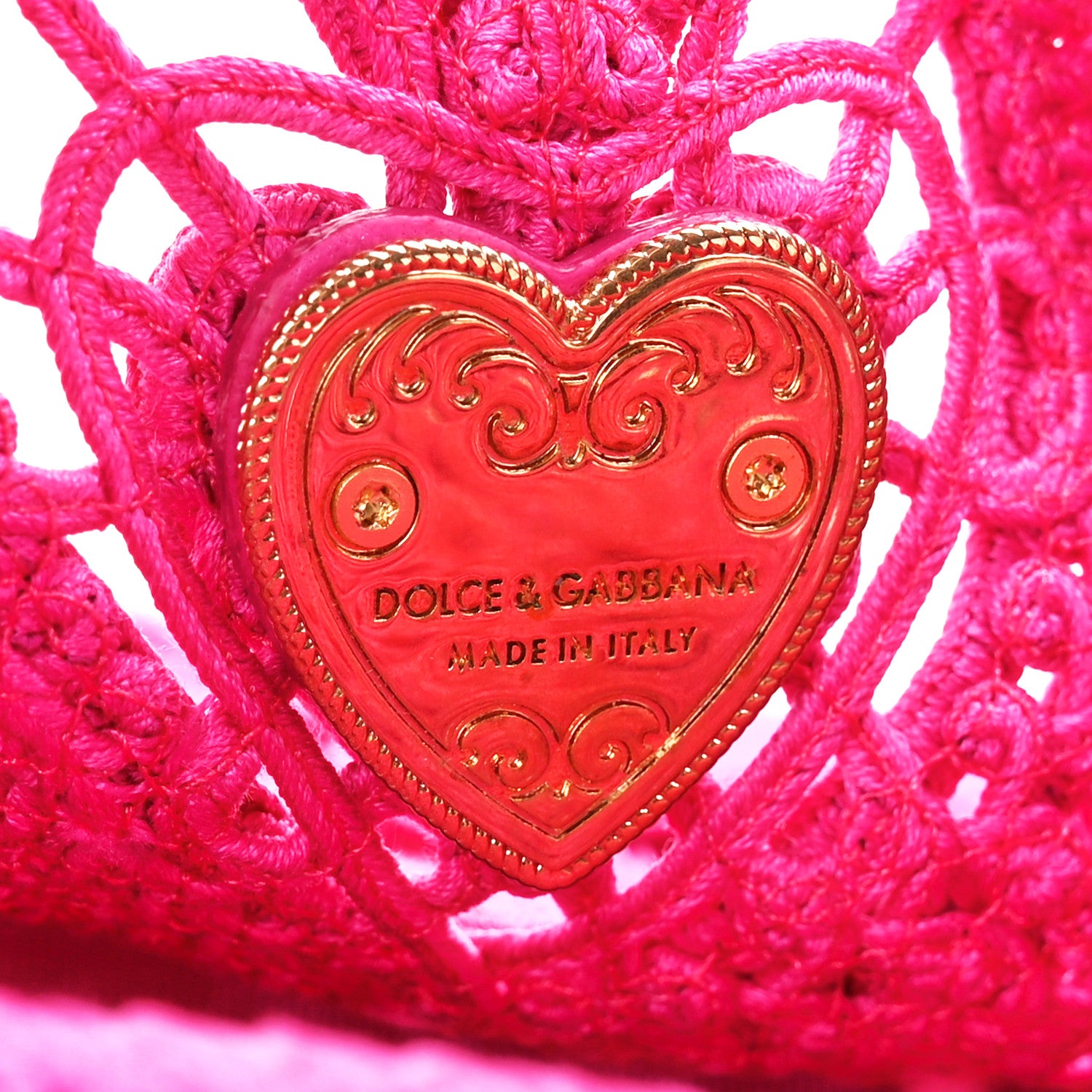 Dolce & Gabbana Cordonetto Lace Shoulder Bag Fuchsia 6 of 12