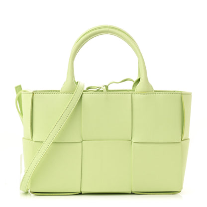 Bottega Veneta Grained Calfskin Maxi Intrecciato Mini Arco Tote Fennel 1 of 12