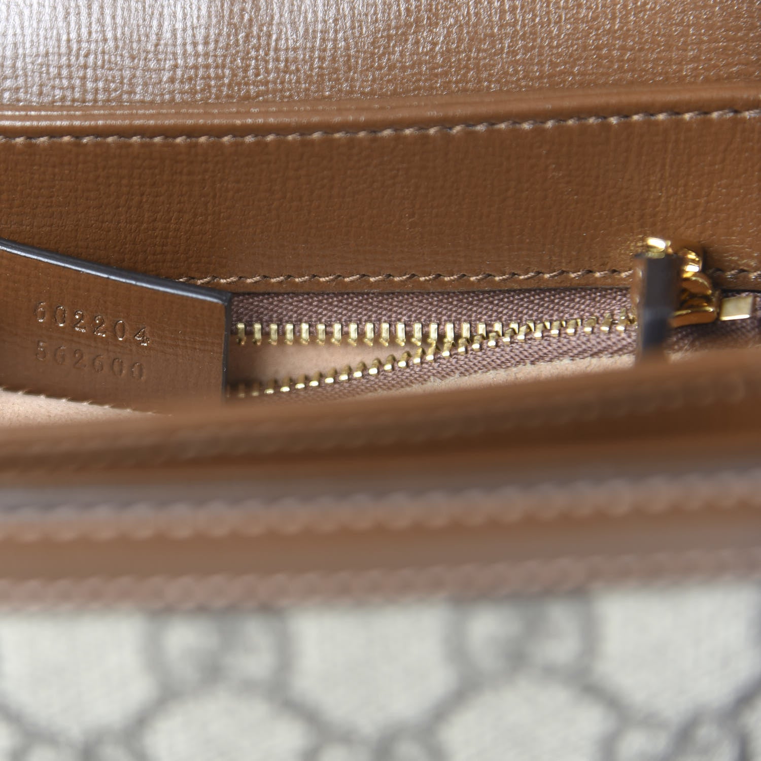 Gucci GG Supreme Monogram Horsebit 1955 Shoulder Bag Beige Brown Sugar 9 of 10