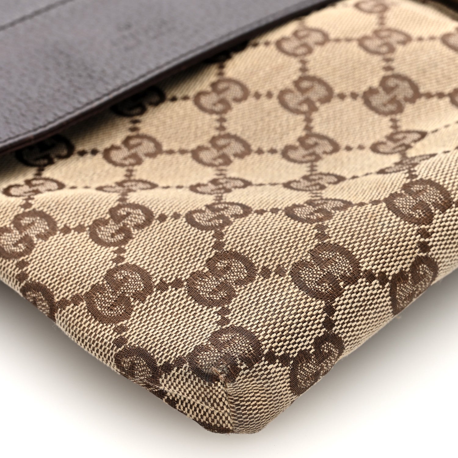 Gucci GG Monogram Double Pocket Belt Bag Dark Brown 10 of 11