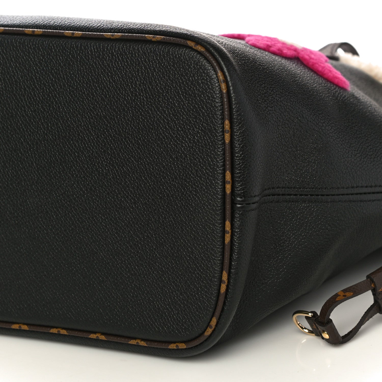Louis Vuitton Calfskin Monogram Teddy Neverfull MM Black 10 of 10