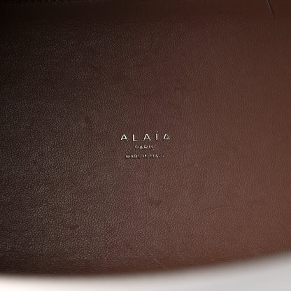 Alaia Calfskin Laser Cut Mina 25 Bag White 7 of 10