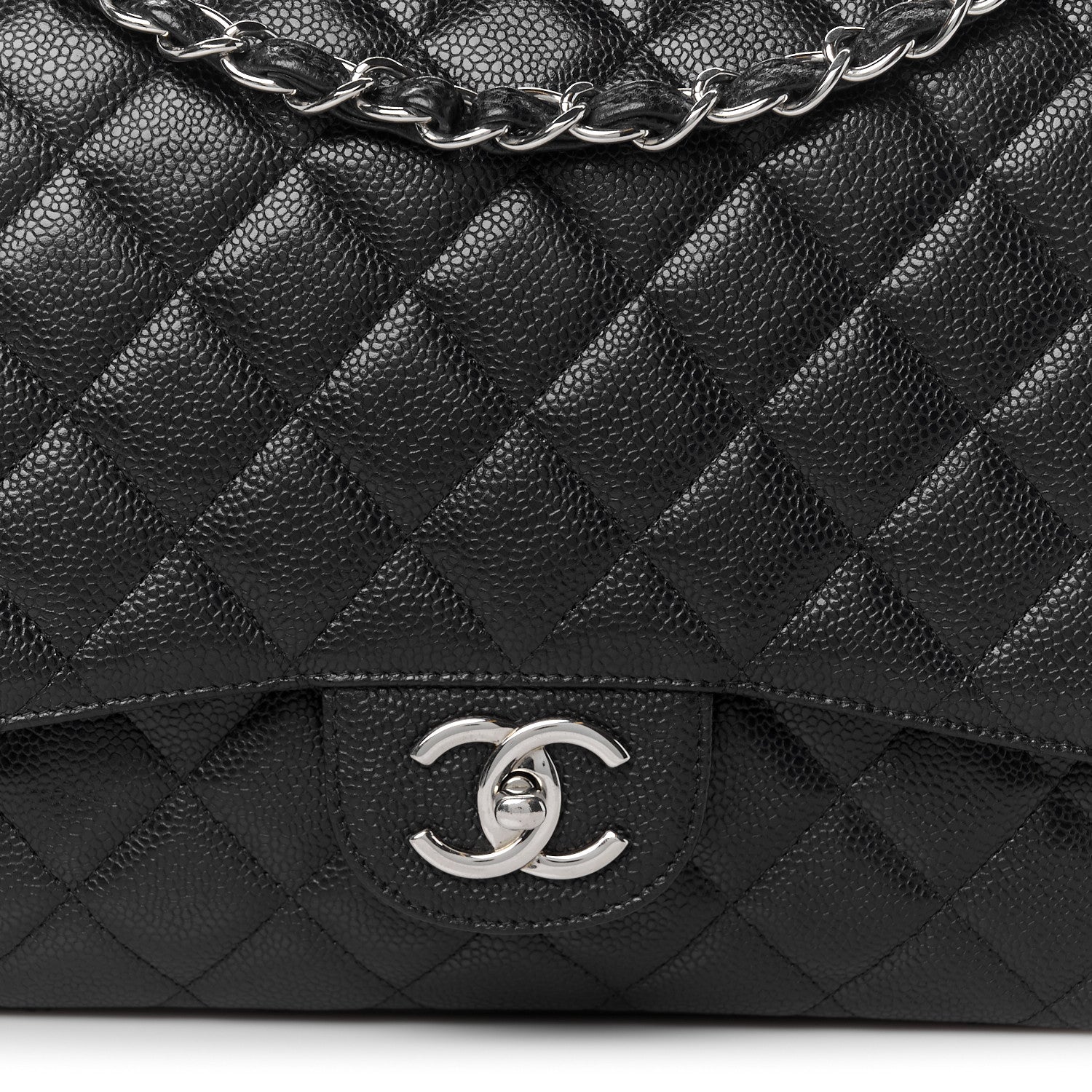 Chanel Caviar Quilted Maxi Double Flap Black 9 of 11