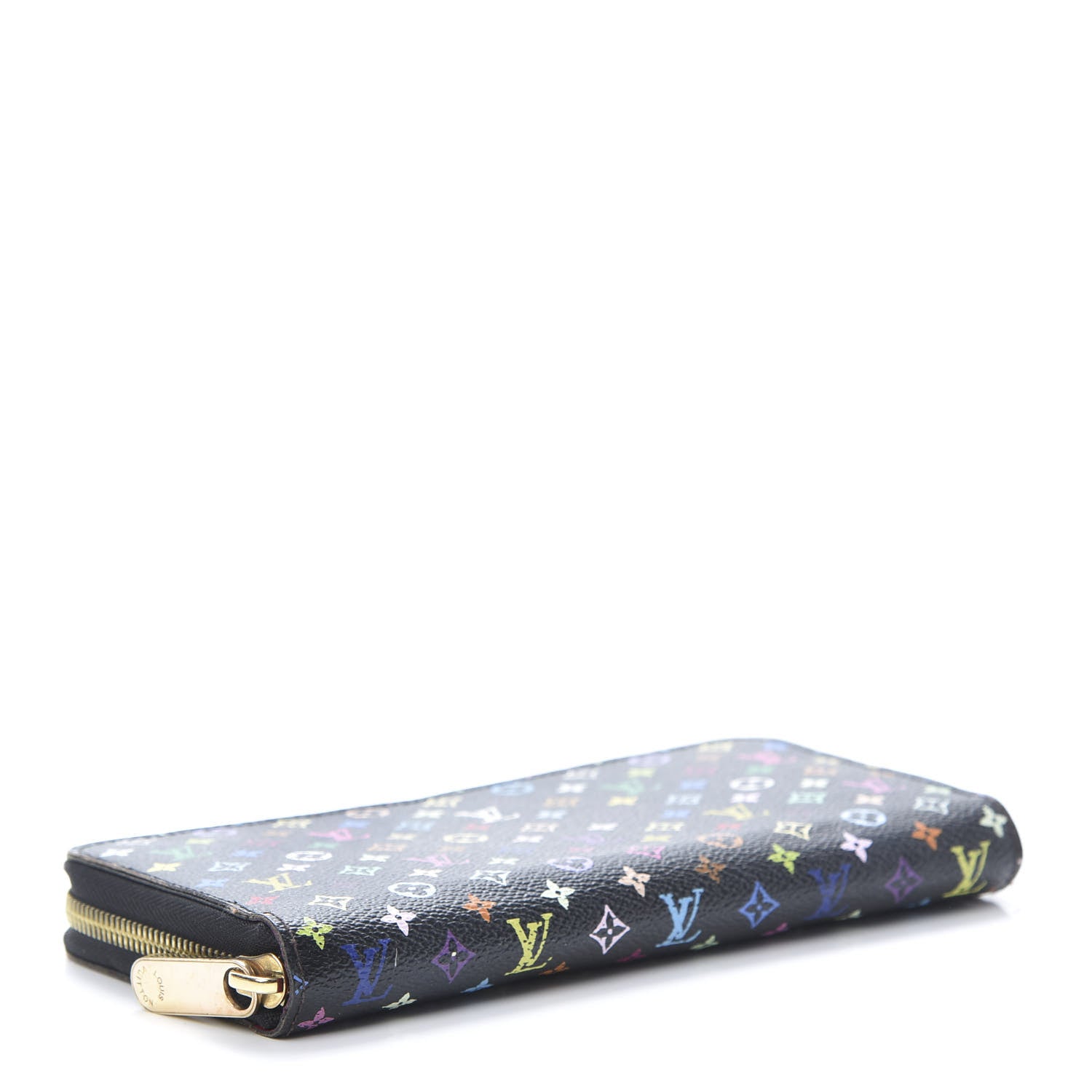 Louis Vuitton Monogram Multicolor Zippy Wallet Black Grenade 4 of 12