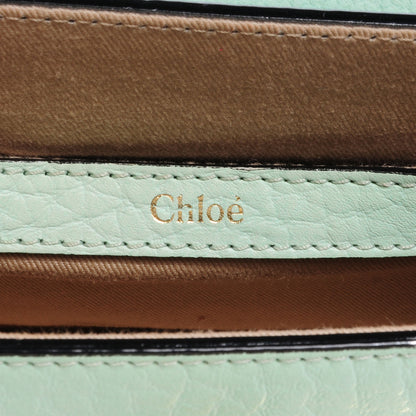 Chloe Patent Grained Calfskin Sally Flap Bag Turquoise 6 of 8