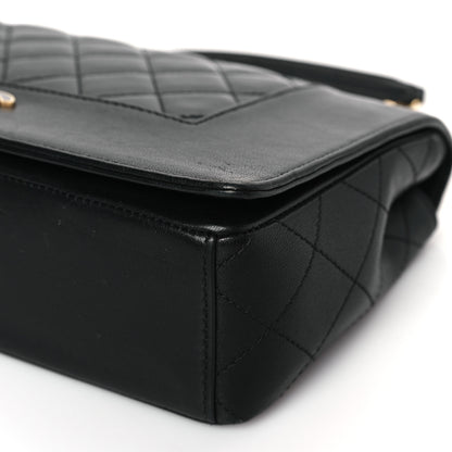Chanel Sheepskin Quilted Vintage Mademoiselle Flap Black 9 of 9