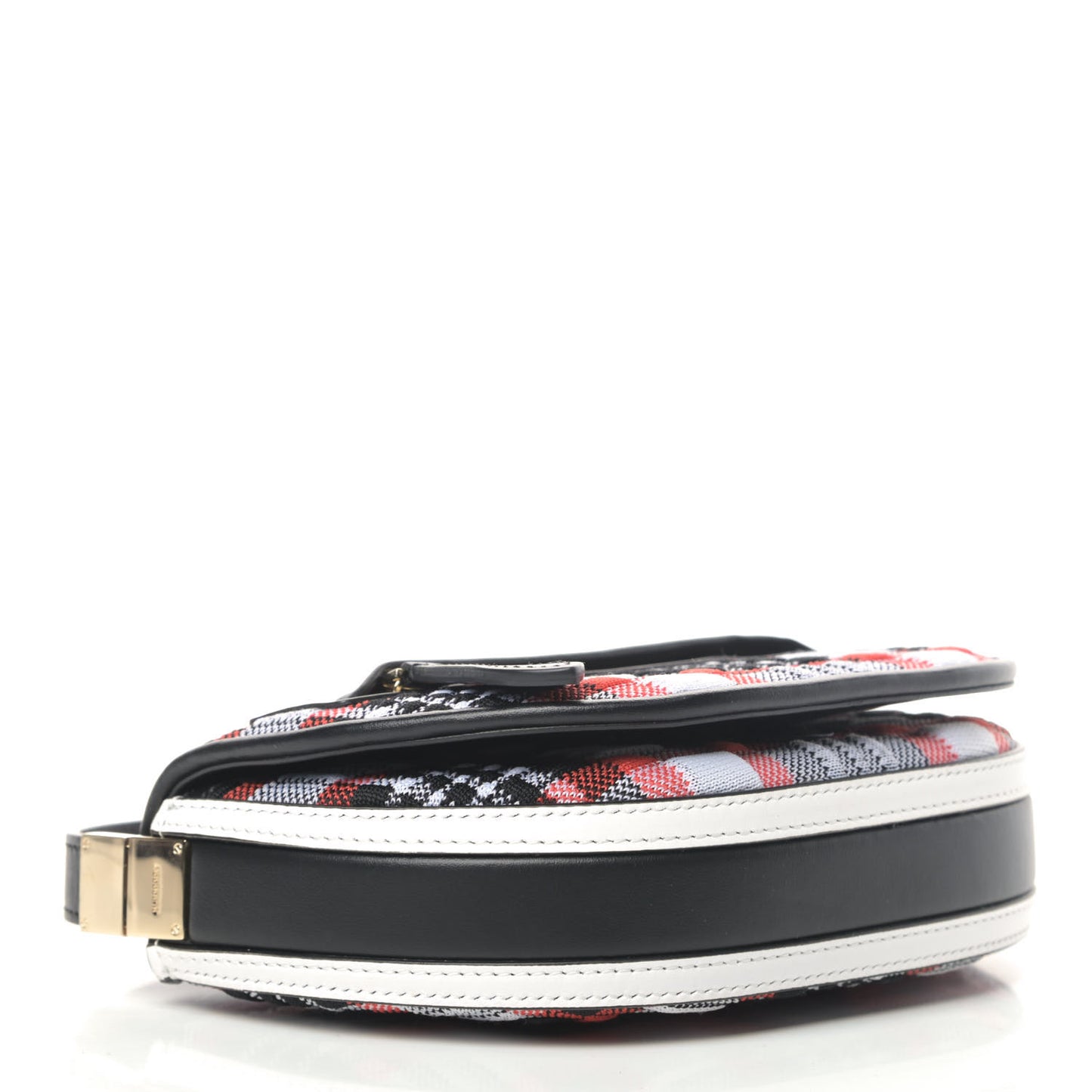Knit Tartan Mini Olympia Shoulder Bag Bright Red
