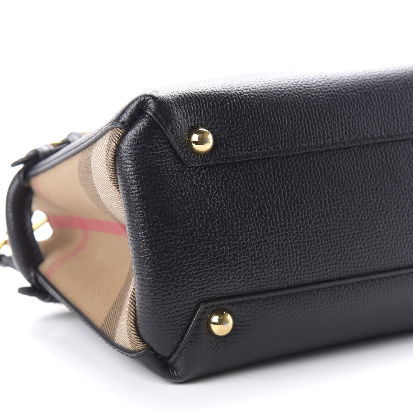 Derby Calfskin House Check Baby Banner Tote Black