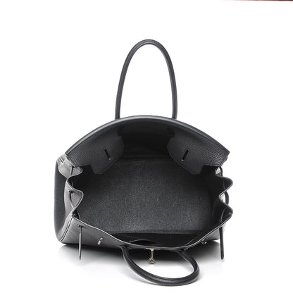 Hermes Taurillon Clemence Birkin 35 Black 7 of 24