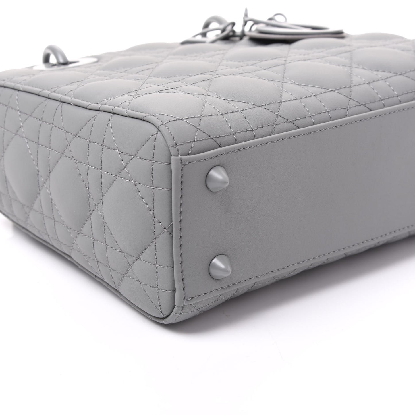 Ultra Matte Calfskin Cannage Small My ABCDior Lady Dior Gray