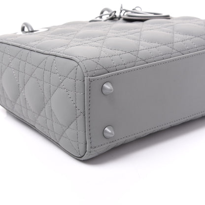 Christian Dior Ultra Matte Calfskin Cannage Small My ABCDior Lady Dior Gray 5 of 9
