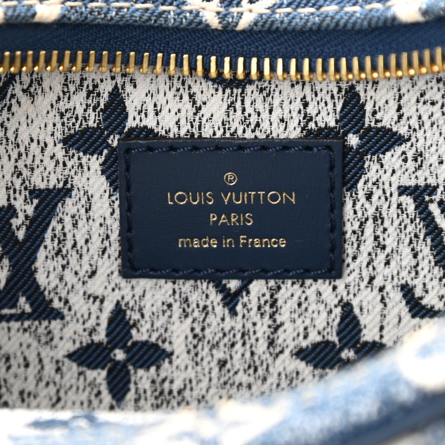Louis Vuitton Monogram Jacquard Denim Loop Bleu 6 of 7