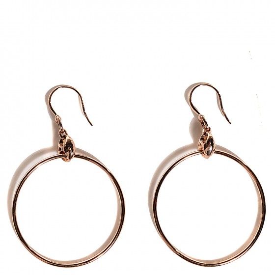 Gucci 18K Rose Gold Marina Hoop Earrings 1 of 10