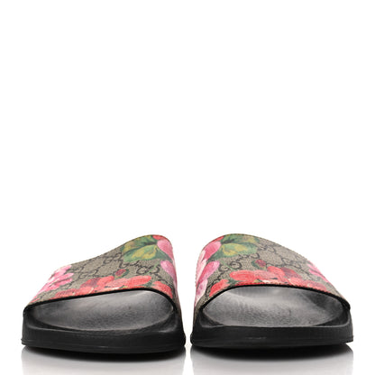 Gucci GG Supreme Monogram Blooms Slide Sandals 37 Multicolor 2 of 6