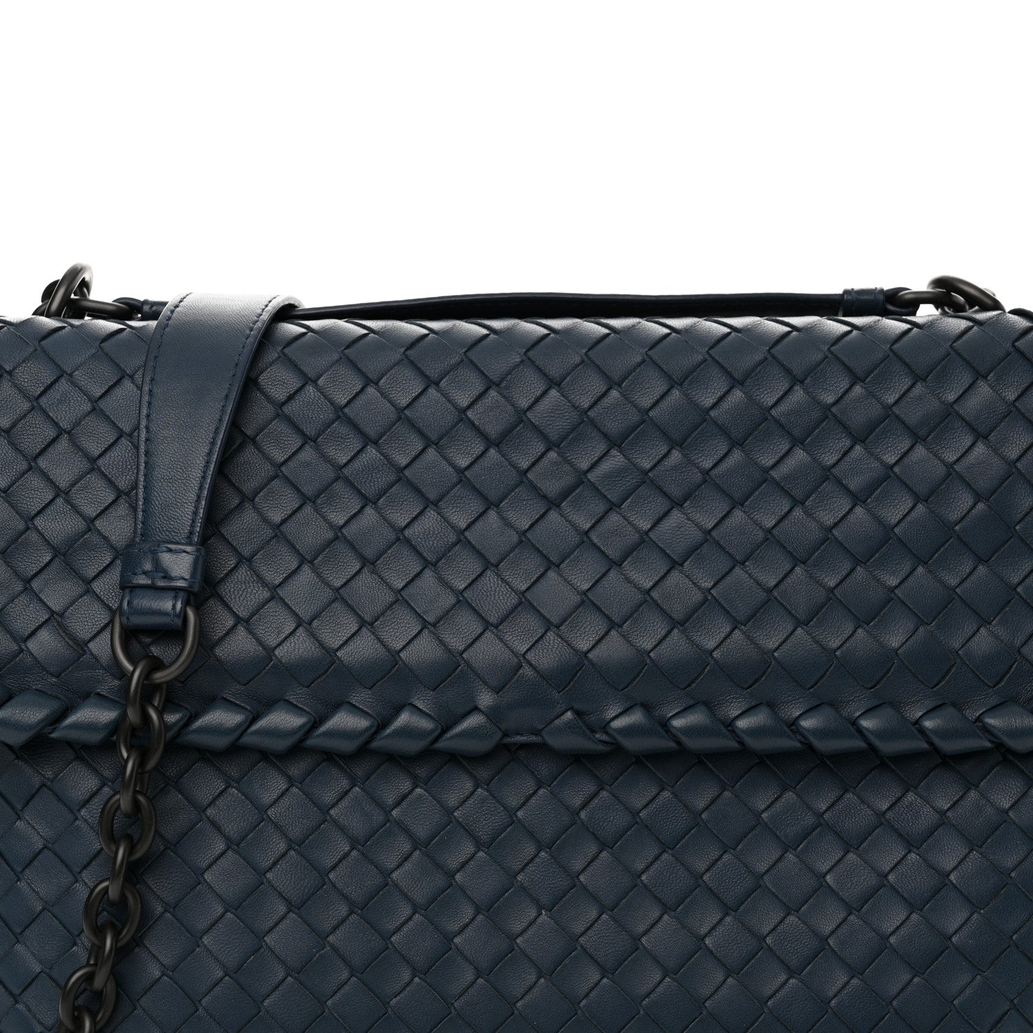 Bottega Veneta Nappa Intrecciato Medium Olimpia Shoulder Bag Denim 8 of 15