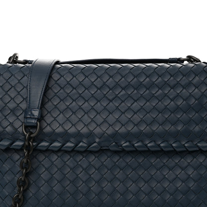 Bottega Veneta Nappa Intrecciato Medium Olimpia Shoulder Bag Denim 8 of 15