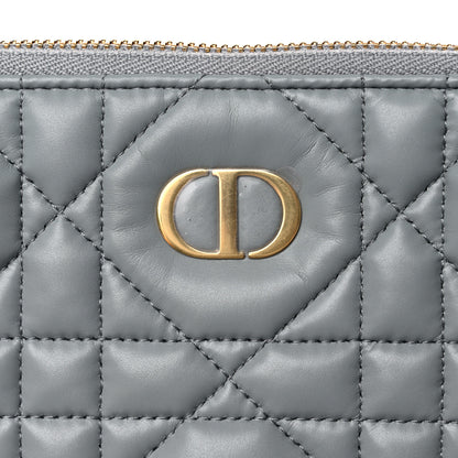 Christian Dior Calfskin Macrocannage Large Caro Daily Pouch Grey 10 of 10