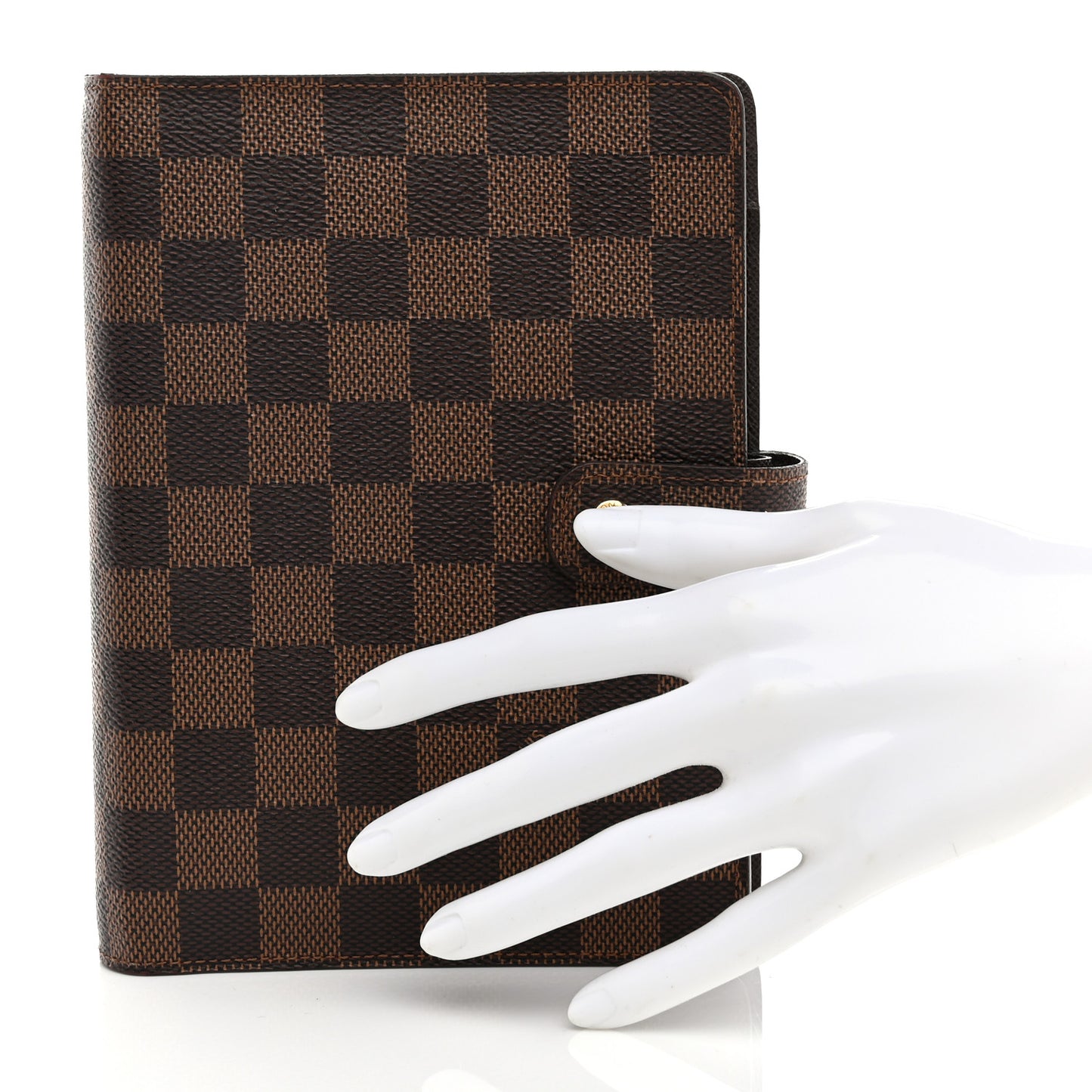 Damier Ebene Medium Ring Agenda Cover