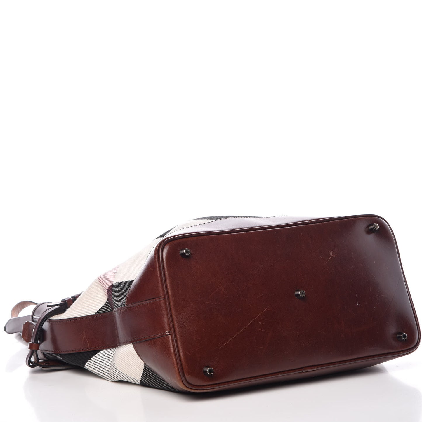 Canvas Mega Check Hobo Brown