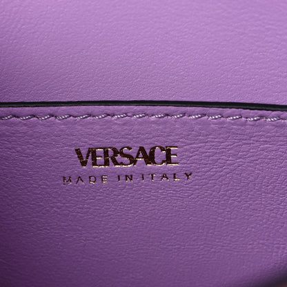 Versace Grained Calfskin Medusa Small Top Handle Handbag Pink 6 of 9