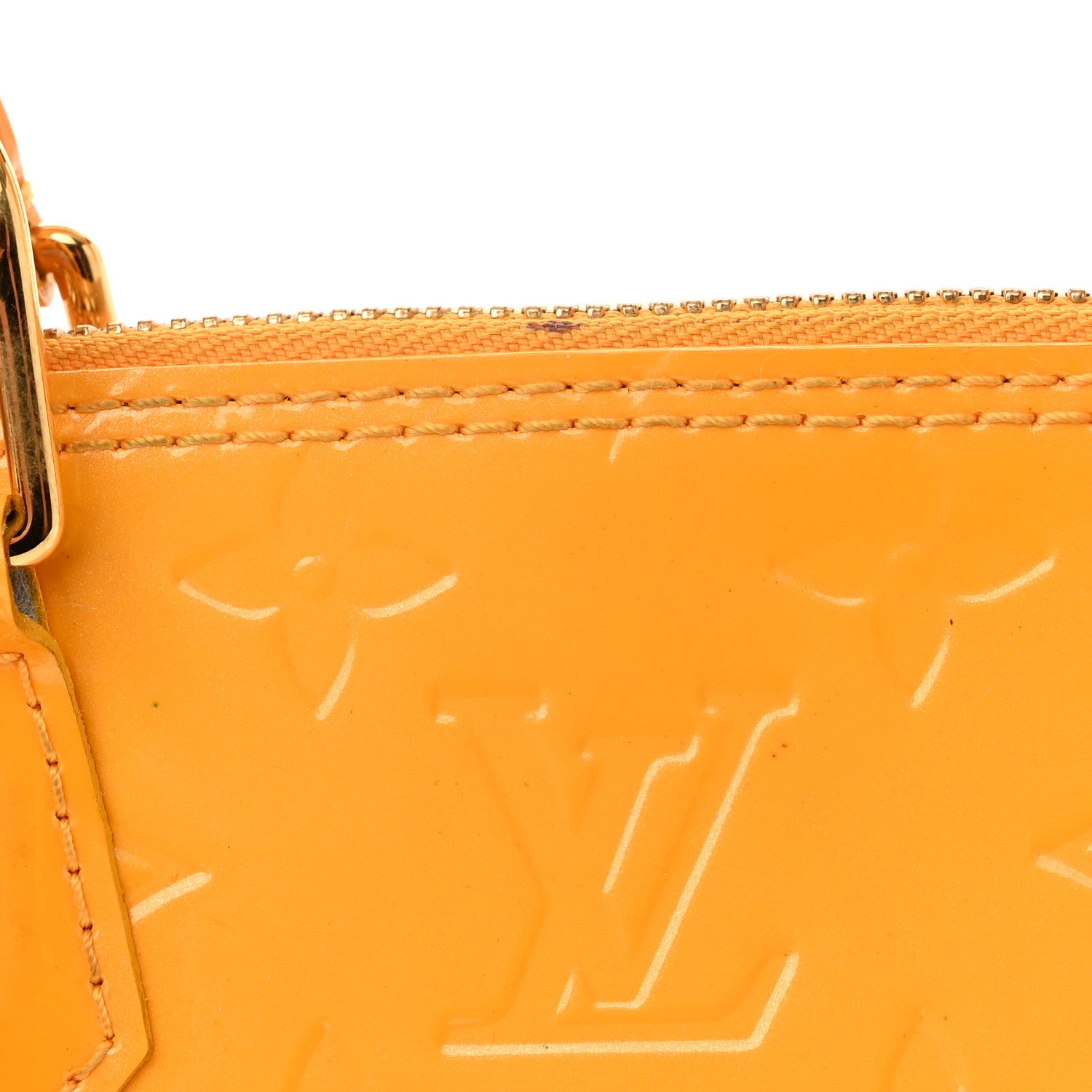 Louis Vuitton Vernis Alma BB Jaune Passion 10 of 13