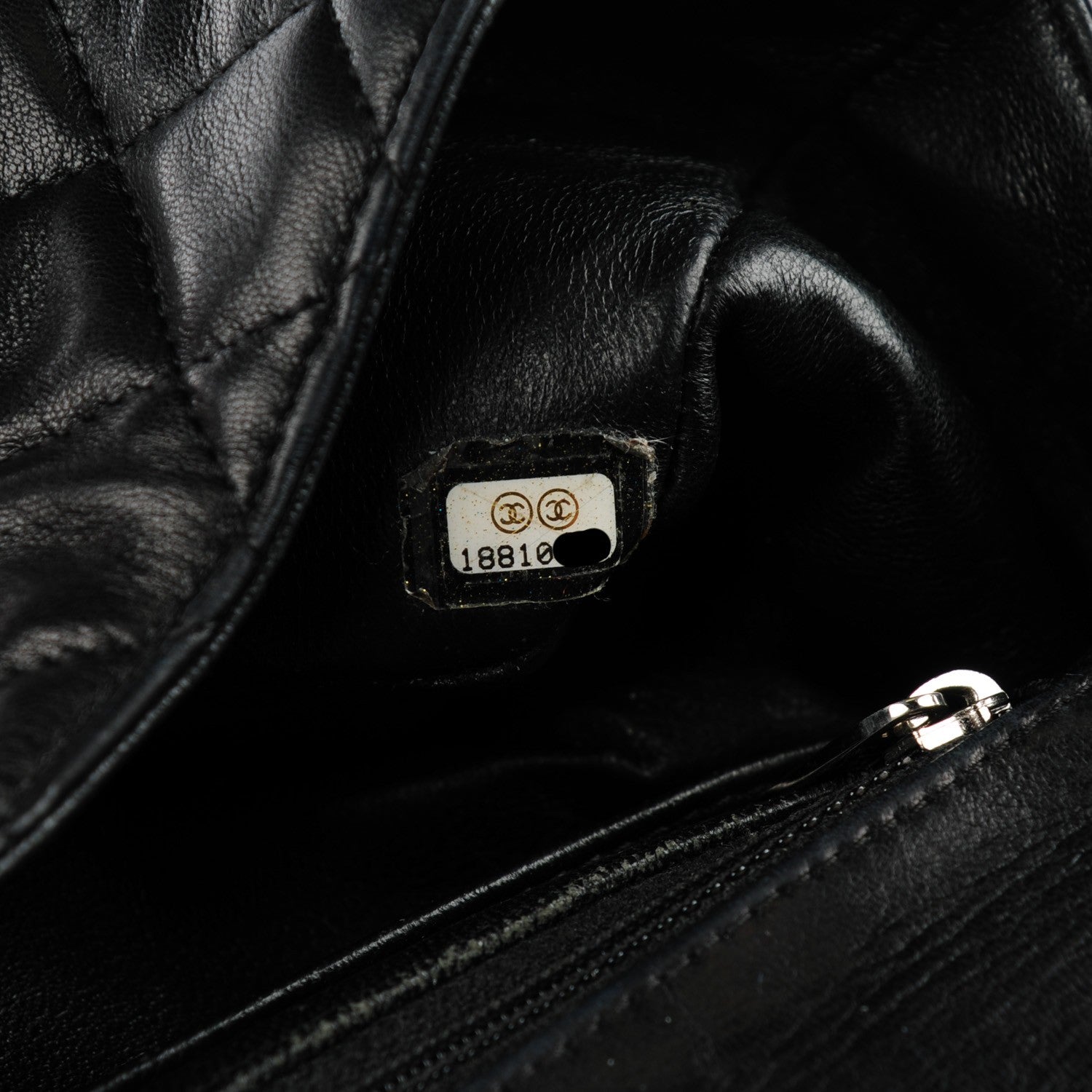 Chanel Lambskin Quilted Mini Square Flap Black 8 of 8