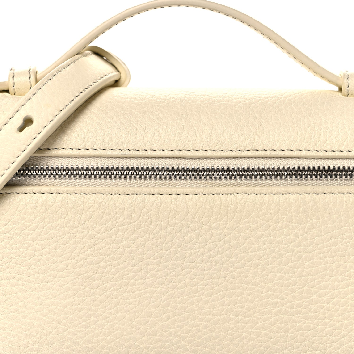 Loro Piana Tender Calfskin L19 Extra Pocket Pouch Whisper White 7 of 11