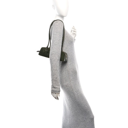 Alaia Suede Goatskin Small Le Teckel Bag Olive Green 2 of 10