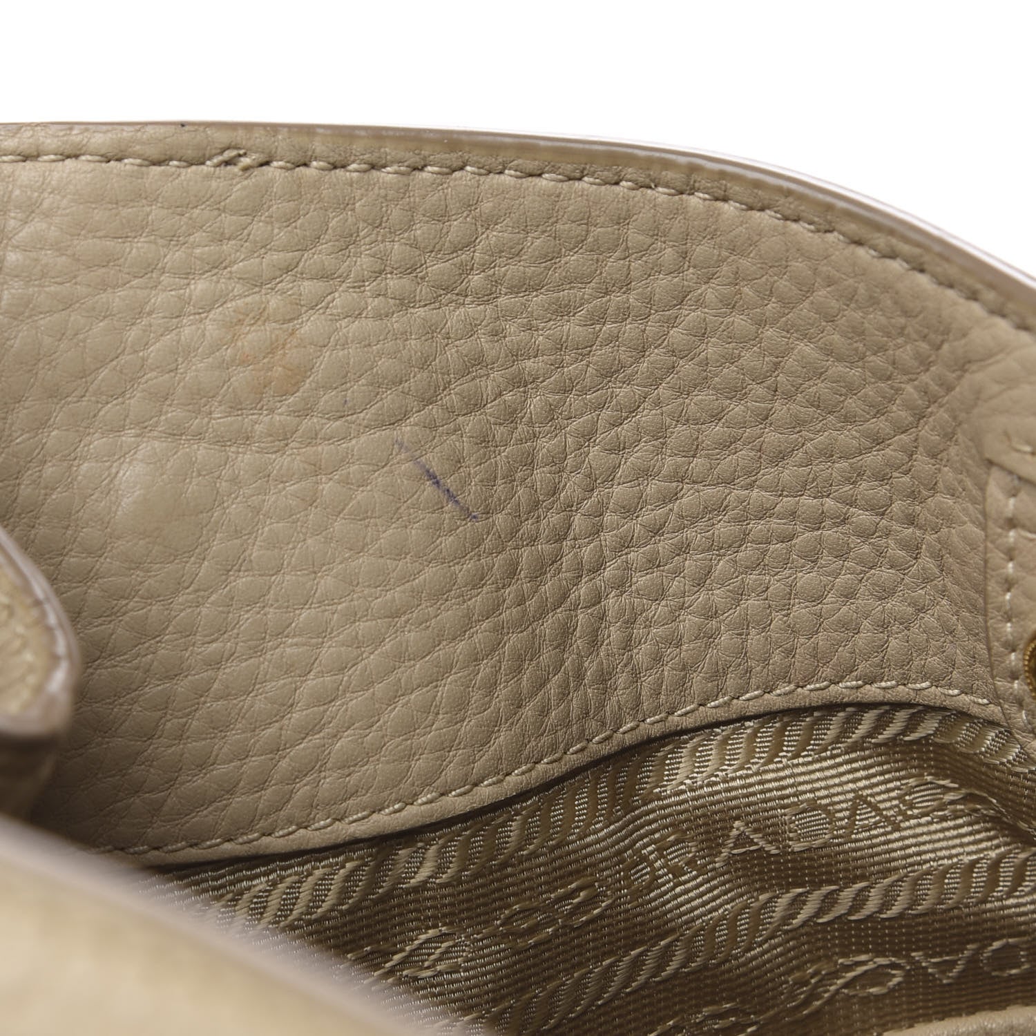 Prada Vitello Daino Shoulder Bag Sabbia 14 of 14