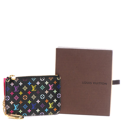 Louis Vuitton Monogram Multicolor Key Pouch Black Grenade 7 of 7