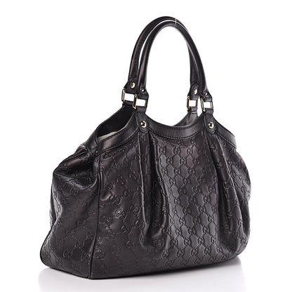 Gucci Guccissima Medium Sukey Tote Black 3 of 15