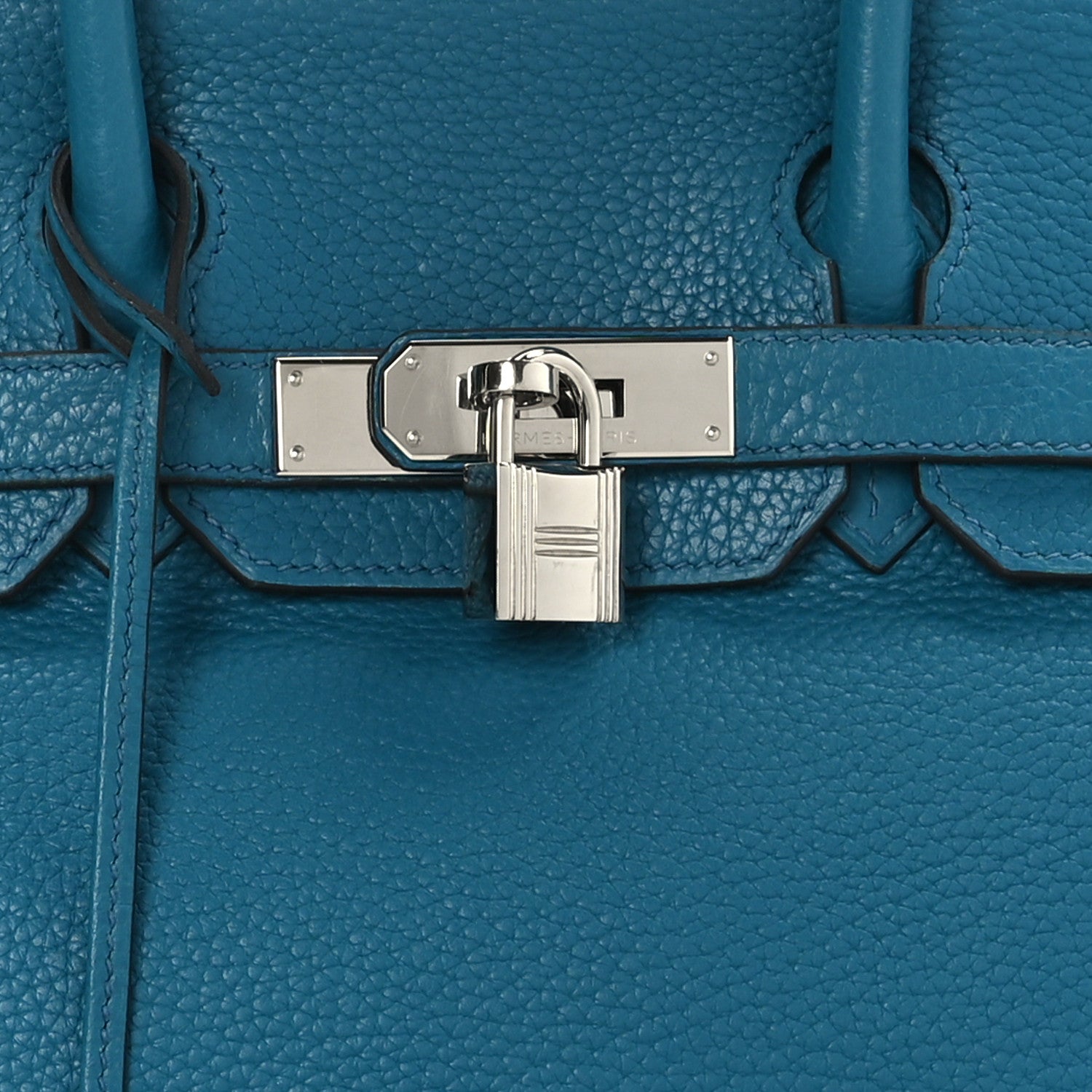 Hermes Taurillon Clemence Birkin 30 Bleu Izmir 8 of 12