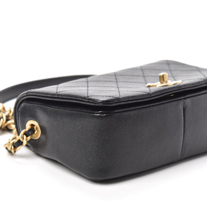 Chanel Caviar Quilted Small Fashion Therapy Flap Bag Black 9 of 10