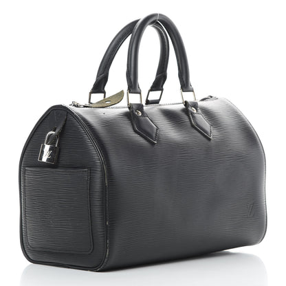 Louis Vuitton Epi Speedy 30 Black 3 of 16