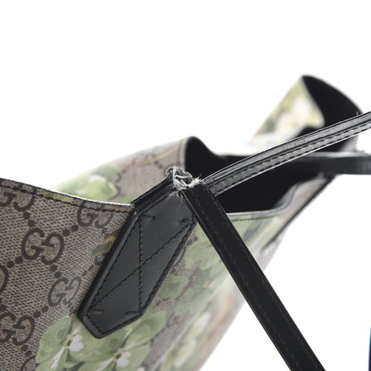 Gucci GG Supreme Monogram Blooms Medium Reversible Tote Beige New Military Black 17 of 17