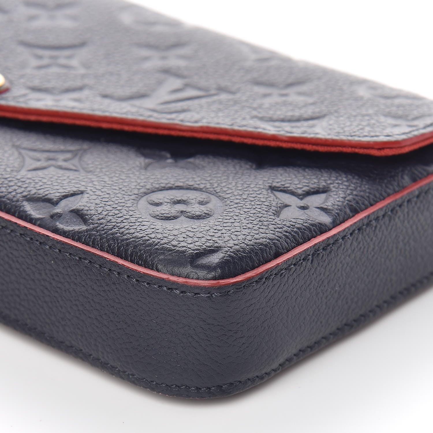 Louis Vuitton Empreinte Pochette Felicie Chain Wallet Marine Rouge 11 of 12