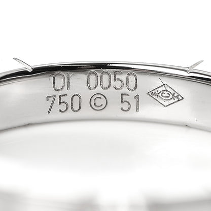 Cartier 18K White Gold Diamond Lanieres Ring 51 5.75 4 of 5