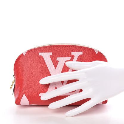 Louis Vuitton Monogram Giant Cosmetic Pouch Rouge 2 of 8